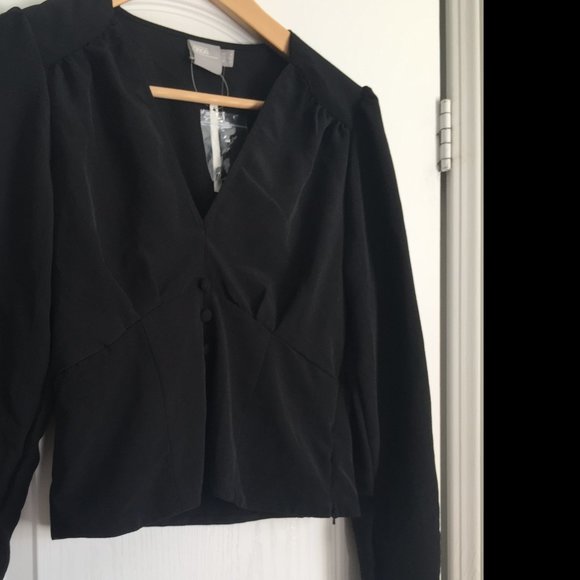 ASOS 40s Style Plunge Blouse - Picture 8 of 11